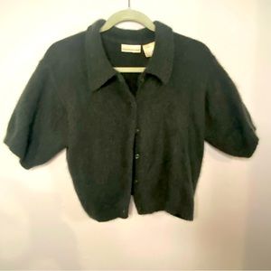 Vintage Angora Paris Sport Club cardigan